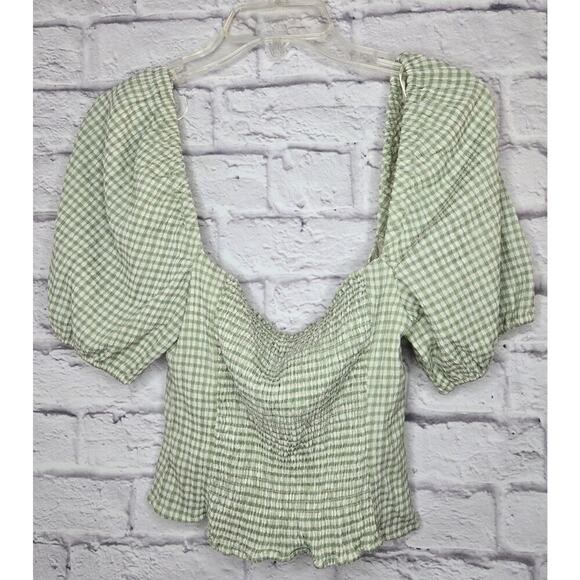 ASTR The Label Daydreamer Women's Puff Sleeve Smocked Top XS. - Picture 5 of 9